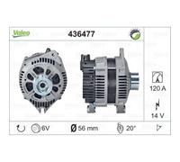 VALEO Generatore Alternatore 120A 14V Per Peugeot Expert Lancia Zeta