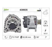 VALEO Generatore Alternatore 120A 14V Per Renault Scénic III Captur Clio IV