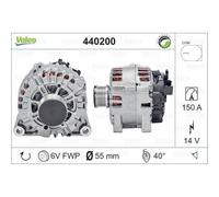 VALEO Generatore Alternatore 150A 14V Per Mazda 2 Ford Fiesta VI Van