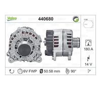VALEO Generatore Alternatore 180A 14V Per Porsche Macan A6 Allroad Avant