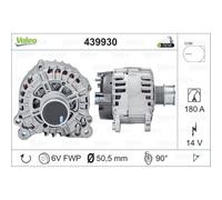 VALEO Generatore Alternatore 180A 14V Per VW Caddy Alltrack Furgone SAA Tiguan