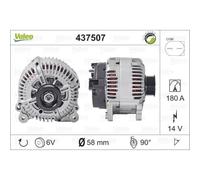 VALEO Generatore Alternatore 180A 14V Per VW Touareg A6 Allroad Avant
