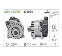 VALEO Generatore Alternatore 210A 14V per Citroën C5 Aircross 5008 308 Sw II