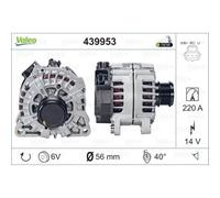 VALEO Generatore Alternatore 220A 14V Per Ford S-Max Mondeo V Turnier Galaxy