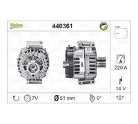 VALEO Generatore Alternatore 220A 14V Per Mercedes-Benz E-Class Coupé C207