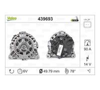 VALEO Generatore Alternatore 90A 14V Per Peugeot 307 CC 206 Schrägheck