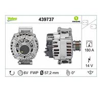 Valeo Generatore per Audi Cupra Seat Altea Skoda