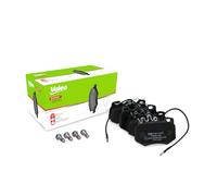 VALEO Imbottiture per freni Expert 301176A, Set di 4 imbottiture, Asse anteriore, Completamente dotato di accessori montati - Certificate ECE-R90