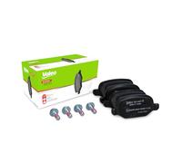 VALEO Imbottiture per freni Expert 301407A, Set di 4 imbottiture, Asse posteriore, Completamente dotato di accessori montati - Certificate ECE-R90