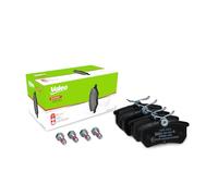 VALEO Imbottiture per freni Expert 301431A, Set di 4 imbottiture, Asse posteriore, Completamente dotato di accessori montati - Certificate ECE-R90