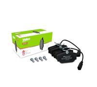 VALEO Imbottiture per freni Expert 301650A, Set di 4 imbottiture, Asse posteriore, Completamente dotato di accessori montati - Certificate ECE-R90
