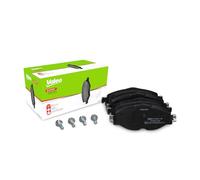 VALEO Imbottiture per freni Expert 302271A, Set di 4 imbottiture, Asse anteriore, Completamente dotato di accessori montati - Certificate ECE-R90