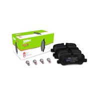 VALEO Imbottiture per freni Expert 302405A, Set di 4 imbottiture, Asse posteriore, Completamente dotato di accessori montati - Certificate ECE-R90