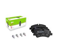 VALEO Imbottiture per freni Expert 302406A, Set di 4 imbottiture, Asse posteriore, Completamente dotato di accessori montati - Certificate ECE-R90