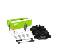 VALEO Imbottiture per freni Expert 302426A, Set di 4 imbottiture, Asse posteriore, Completamente dotato di accessori montati - Certificate ECE-R90