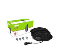 VALEO Imbottiture per freni Expert 302506A, Set di 4 imbottiture, Asse anteriore, Completamente dotato di accessori montati - Certificate ECE-R90