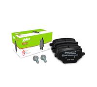 VALEO Imbottiture per freni Expert 302707A, Set di 4 imbottiture, Asse posteriore, Completamente dotato di accessori montati - Certificate ECE-R90