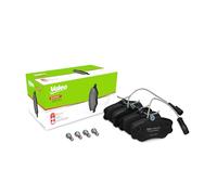 VALEO Imbottiture per freni Expert 302861A, Set di 4 imbottiture, Asse anteriore, Completamente dotato di accessori montati