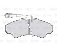 Pastiglie freno Assale anteriore 301569 VALEO per FIAT PEUGEOT CITROËN