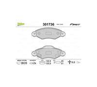 VALEO 301736 Kit pastiglie freni