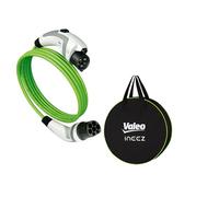 VALEO Ineez 652100 - Cavo di Ricarica per Veicoli elettrici o ibridi Plug-in con Borsa per Il Trasporto - Tipo 2 su Tipo 1-3,7 kW - 5 Metri