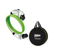 VALEO Ineez 652101 - Cavo di Ricarica per Veicoli elettrici o ibridi Plug-in con Borsa per Il Trasporto, Tipo 2 su Tipo 1-7,4 kW, 5 Metri