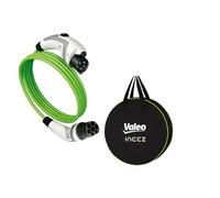 Valeo Ineez 652107 - Cavo di Ricarica per Veicoli elettrici o ibridi Plug-in con Borsa per Il Trasporto, Tipo 2 su Tipo 1-7,4 kW, 10 Metri