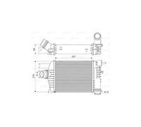 VALEO Intercooler 818343 Compatibile con: DACIA DUSTER, DUSTER, RENAULT CAPTUR I, CLIO IV, CLIO IV Grandtour