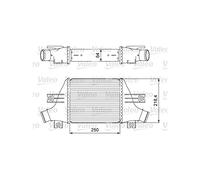 VALEO Intercooler 818638 per C4 AIRCROSS 3,19kg