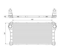 VALEO Intercooler In Alluminio Per Toyota Avensis Kombi 2.2 D-4D 2.0 Auris
