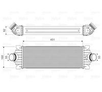 VALEO Intercooler Ladeluft Per Ford Transit Custom Kasten FD_ _ FB_