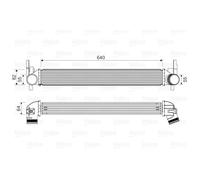 Valeo Intercooler per Audi Seat Skoda