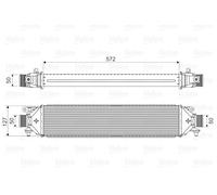 VALEO Intercooler Per Fiat Grande Punto 199 199_ Doblo Monovolume