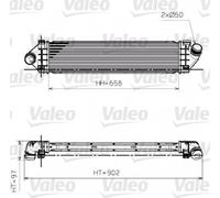 VALEO Intercooler Per Ford Focus II Turnier DA_ S-Max WA6 Volvo V70 III BW