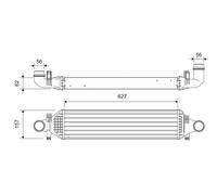 VALEO Intercooler Per Mercedes-Benz B-Class W246 W242 A-Class W176