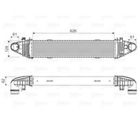 VALEO Intercooler Per Mercedes-Benz Classe C T-Modello S204 W204 S212