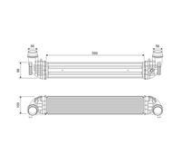 Valeo Intercooler Per Opel Astra