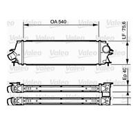 Valeo Intercooler per Opel Vivaro Renault Trafic