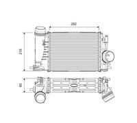 Valeo Intercooler 818316 per Renault Kadjar, Megane IV Hatchback & Grandtour, Scénic IV