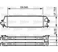 VALEO Intercooler Per Renault Trafic II Kasten FL JL EL Opel Vivaro F7 J7 E7