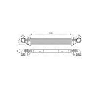 Valeo Intercooler 818337 originale per Mercedes-Benz E-Class W211 S211