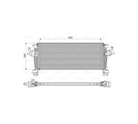 Radiatore intercooler 818566 VALEO per OPEL CHEVROLET