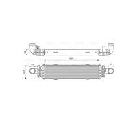 Radiatore intercooler 818631 VALEO per MERCEDES-BENZ CLASSE E CLASSE C Coupé CLS