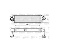 Valeo Intercooler, Raffreddamento Motore 818642 | Compatibile con: BMW X1, X3