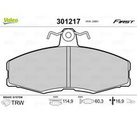 VALEO Kit pastiglie freni Anteriore per VW Caddy II Pick-up (9U7) 301217