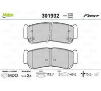 VALEO Kit pastiglie freni Posteriore per HYUNDAI SANTA FÉ II (CM) 301932