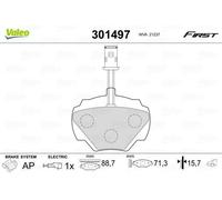 VALEO Kit pastiglie freni Posteriore per LAND ROVER Defender SUV (L316) 301497