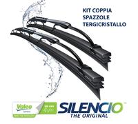 VALEO Silencio Tergicristalli VM209 Kit of Spazzole Tergicristallo Originali Convenzionali Optimum Aerodynamic con Spoiler 575mm/500mm Anteriore Confezione da 2 574254