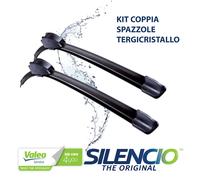 VALEO Silencio Tergicristalli VF476 Kit di Spazzole tergicristallo originali Flat Blade ad Alte Prestazioni, Maggior Visibilità su Strada 730mm/630mm Anteriore Confezione da 2 574676