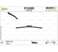 Valeo Lama Tergicristallo OEM Vauxhall Vivaro Silencio 16-22 574588